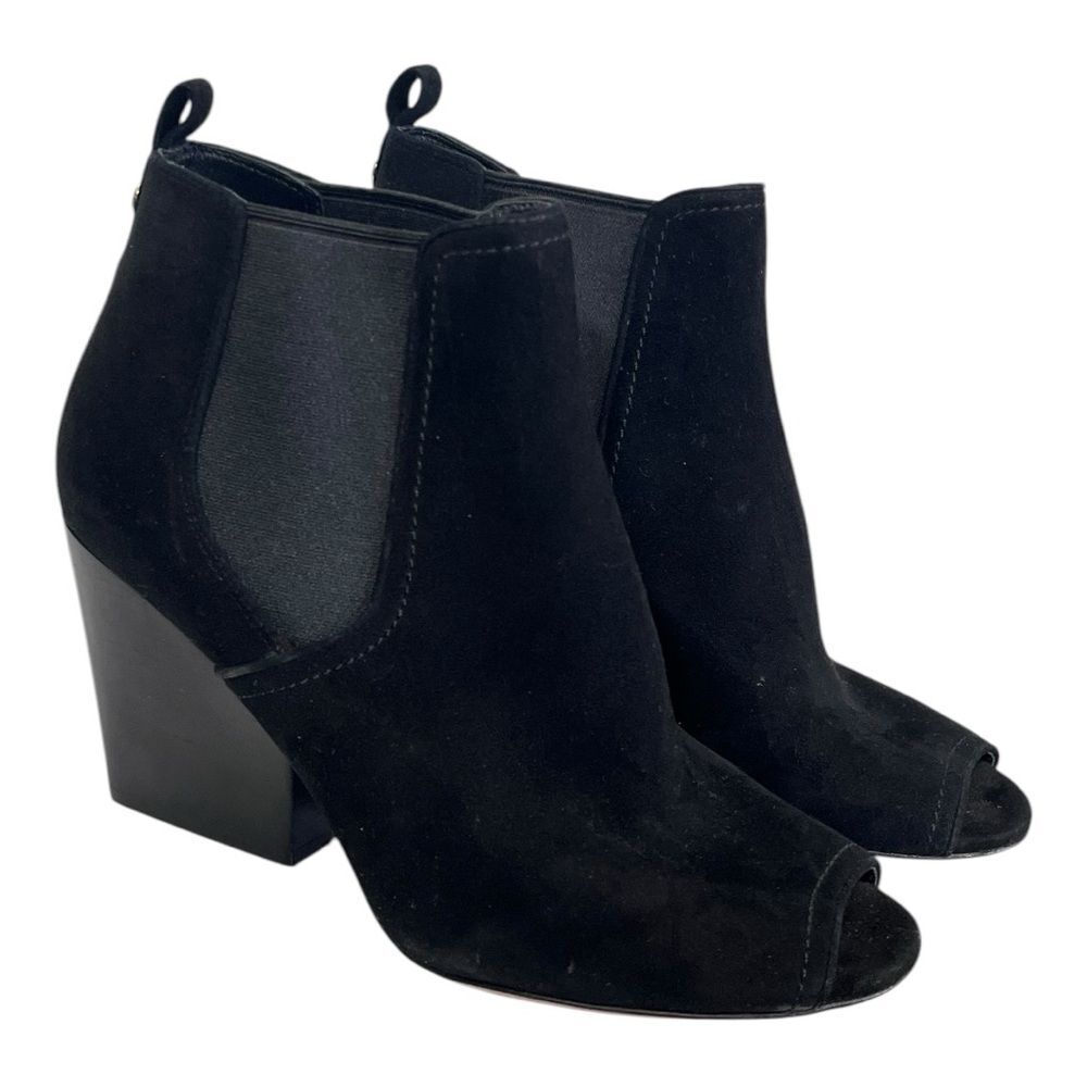 Tory Burch |‎ Women's Black Gemma Open Toe Bootie 7.5
